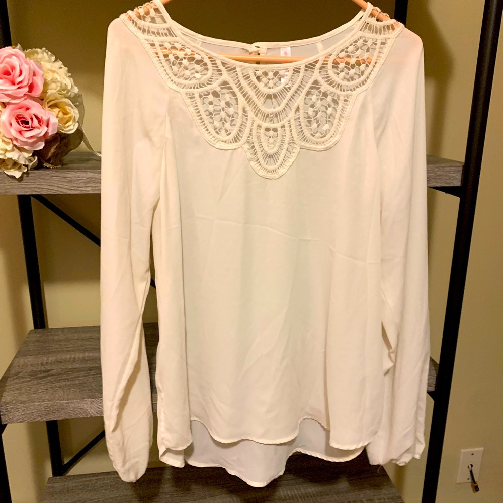 Cream blouse